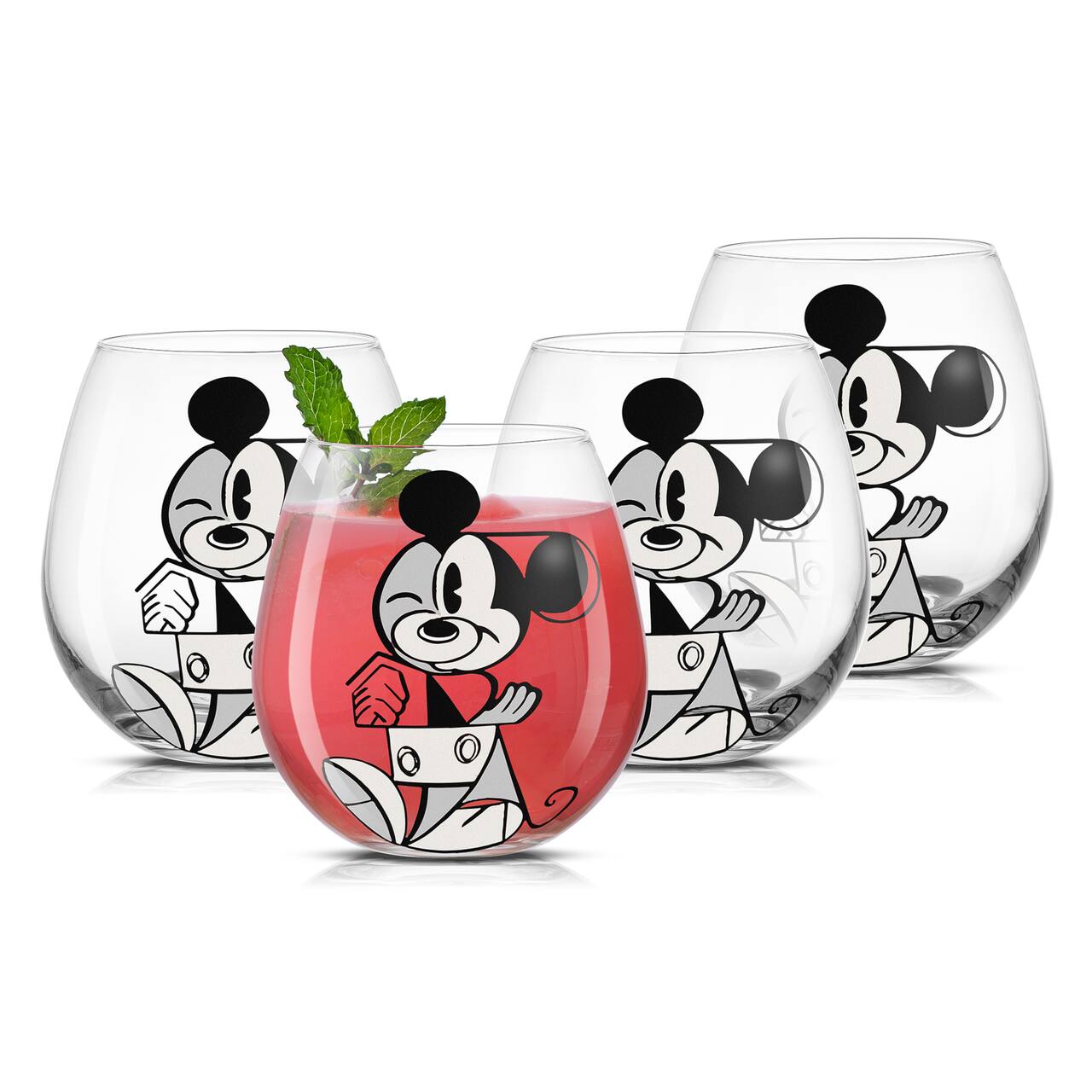15oz. Disney® Mickey Mouse Stemless Wine Glasses, 4ct.